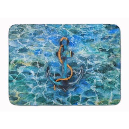 Carolines Treasures Anchor & Rope Machine Washable Memory Foam Mat BB5370RUG